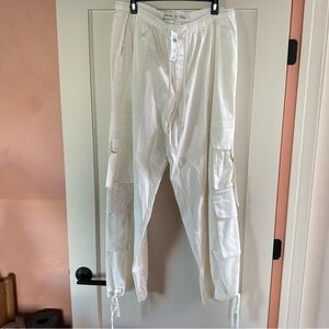 Abercrombie & Fitch Cream Cargo Pants